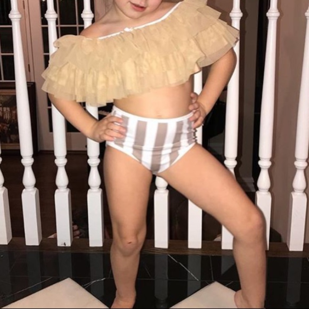 Ruffle 2 piece swimsuit from Fancy Shmancy